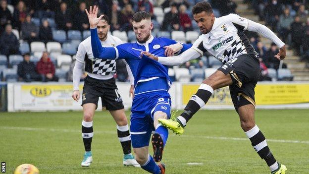 Nathan Austin scores for Inverness against Queens