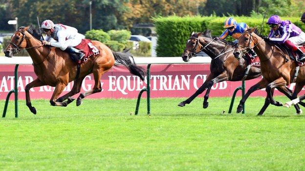 Teona beat Oaks winner Snowfall to land the Prix Vermeille at ParisLongchamp last month