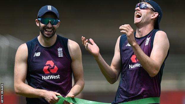 Mark Wood and Olly Stone
