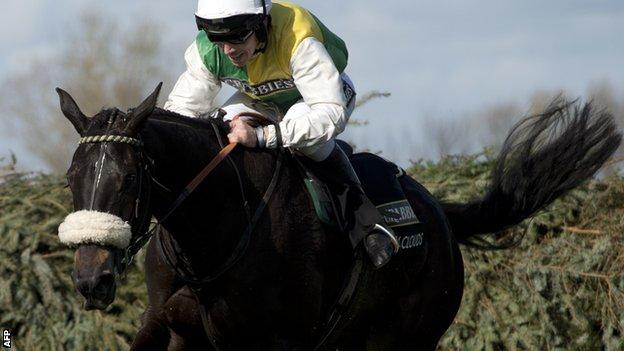 Many Clouds ridden by Leighton Aspell