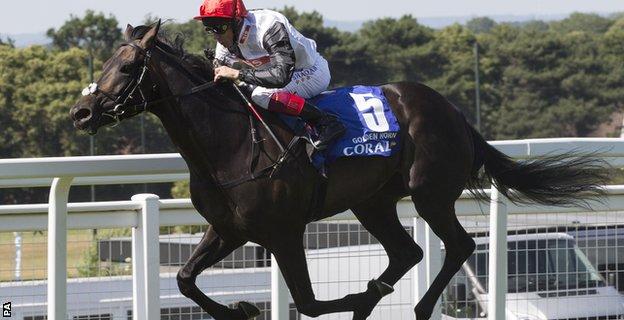 Frankie Dettori rides Golden Horn