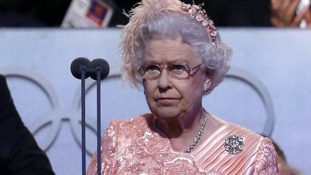 The Queen at the 2012 Olympics