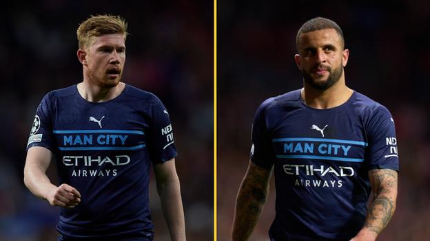 Kevin de Bruyne and Kyle Walker