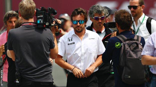 Chinese Grand Prix: Fernando Alonso 'provisionally fit' to race - BBC Sport