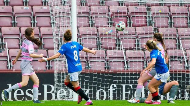 Rangers' Olivia McLoughlin scores to make it 4-1