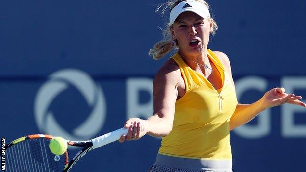 Danish tennis player Caroline Wozniacki