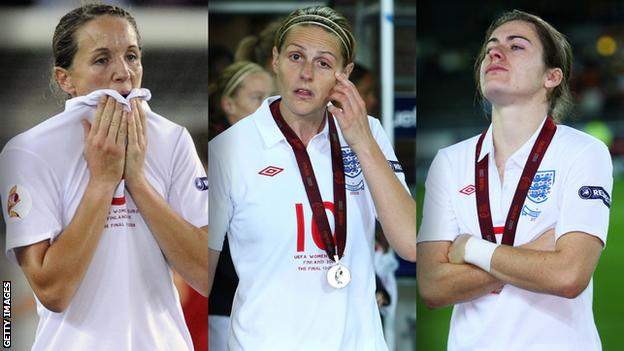 Casey Stoney, Kelly Smith and Karen Carney