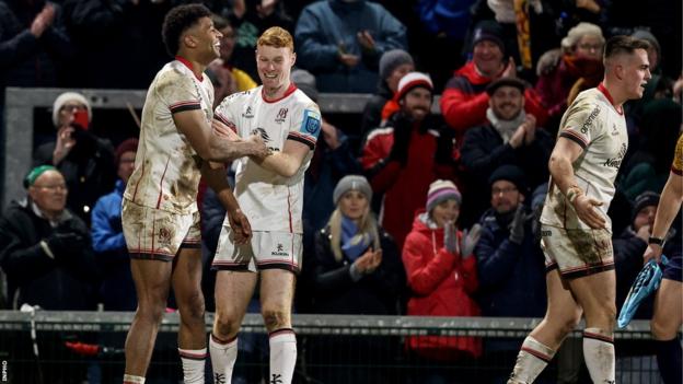 Robert Baloucoune's try was a rare highlight for Ulster
