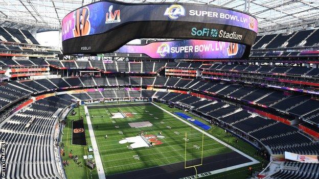 SoFi Stadium hosts the 2022 Super Bowl