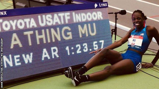 Athing Mu on recording the second-fastest indoor 600m time ...