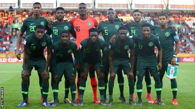 Nigeria team ahead of Senegal match at Under-20 World Cup