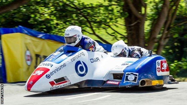 Roger and Bradley Stockton racing