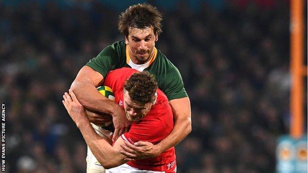 Eben Etzebeth and Wales lock Will Rowlands have both started both Tests in the series