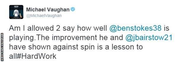 Michael Vaughan on Twitter