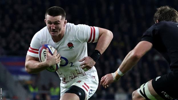 Tom Curry en action pour l'Angleterre