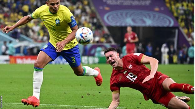 Dusan Vlahovic v Brazil