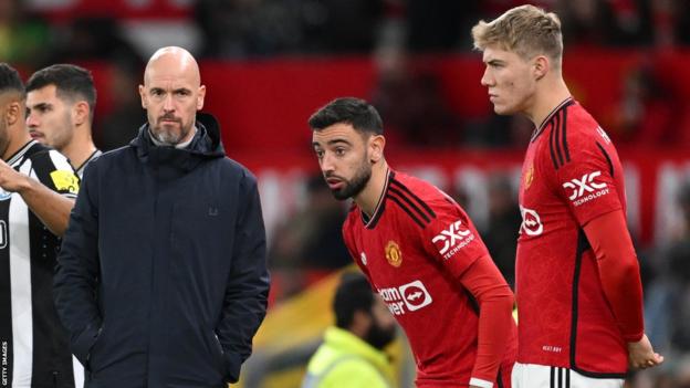 Man Utd 0-3 Newcastle: Erik ten Hag vows to 'fight on' but 'questions' grow for Reds boss - BBC Sport