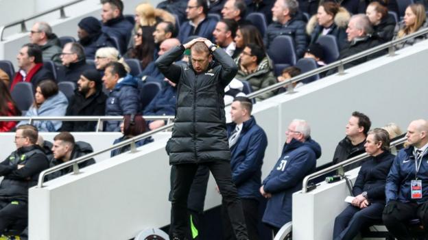 Chelsea boss Graham Potter looks frustrated during a match