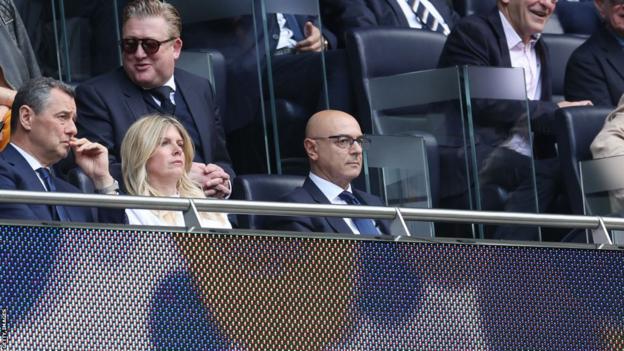 Daniel Levy was sat in the stands