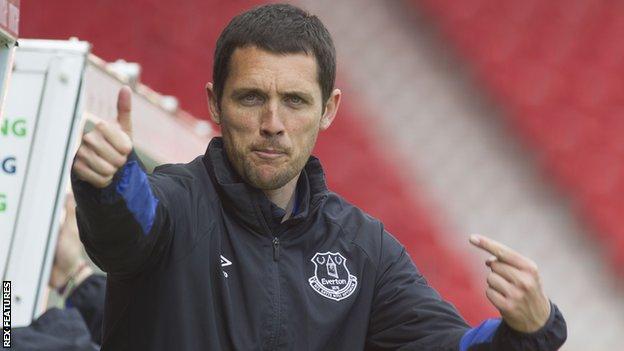 Everton Ladies head coach Andy Spence