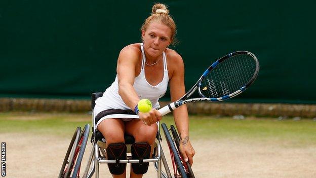 Wheelchair tennis player Jordanne Whiley