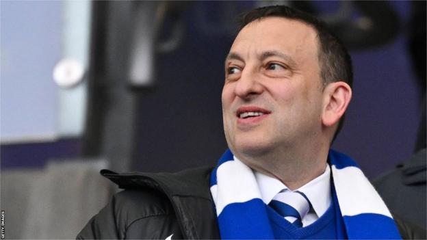 Brighton owner Tony Bloom watches from the stands