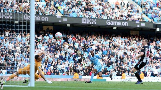 Raheem Sterling scores for Manchester City