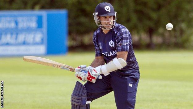 Kyle Coetzer made 51 not out for Scotland