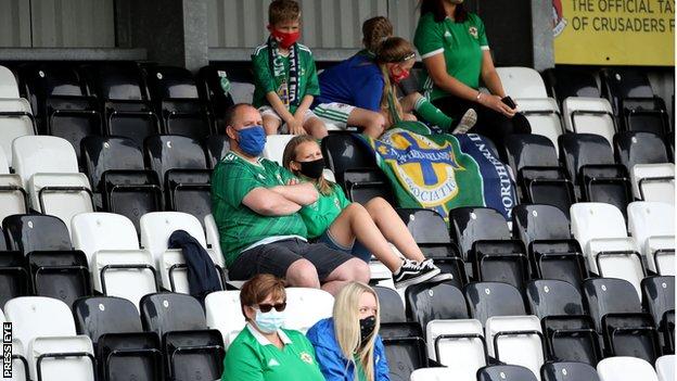 Northern Ireland fans at Seaview