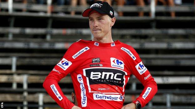 Rohan Dennis is the first Australian rider to wear the red jersey since Michael Matthews kept it for three days in 2014