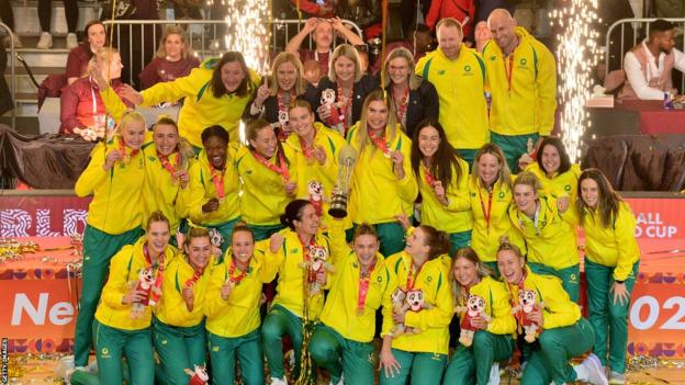 Australia celebrate winning World Cup in South Africa