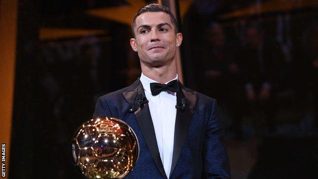 Cristiano Ronaldo wins FIFA Ballon d'Or 2014 