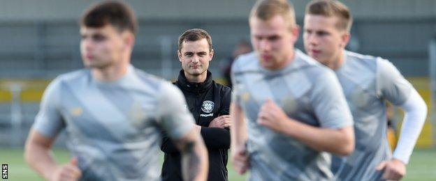 Shaun Maloney coaches Celtic's youth team