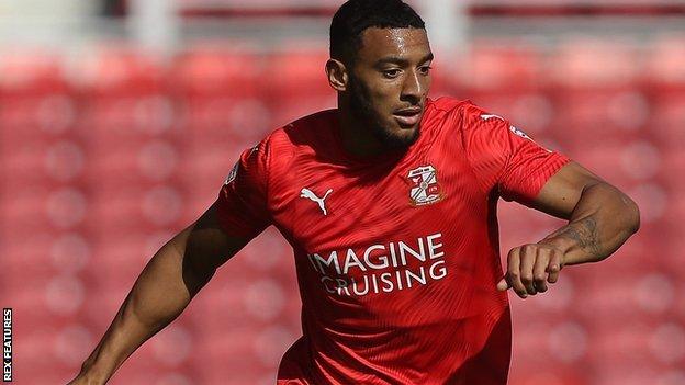 Keshi Anderson's hat-trick doubled his season's haul for Swindon Town