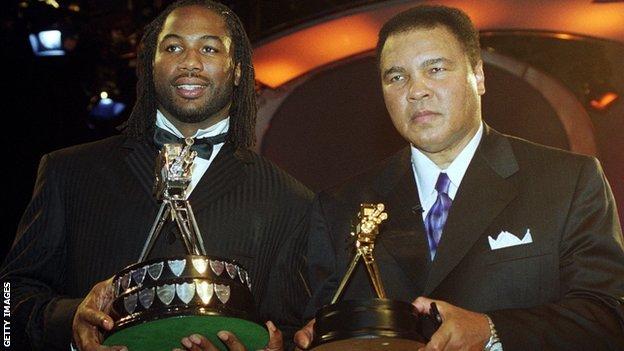 Lennox Lewis and Muhammad Ali