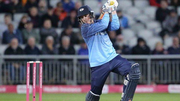 England international Harry Brook hit his fourth T20 Blast half-century in nine innings for Yorkshire this summer