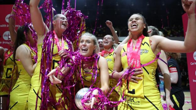Manchester Thunder celebrate title win