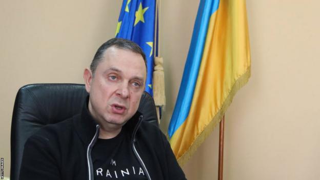 Ukraine sports minister Vadym Guttsait