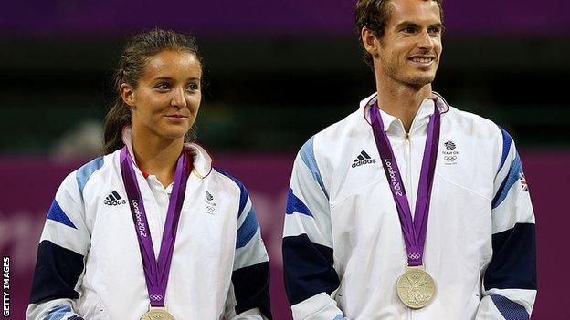 Laura Robson and Andy Murray
