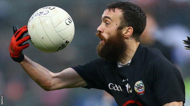 Conor Laverty will be a key man as Kilcoo look to overcome Derrygonnelly