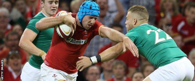 Justin Tipuric scored in each of Wales' 2015 World Cup warm-ups against Ireland