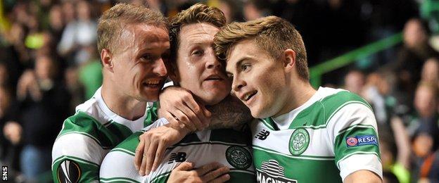 Leigh Griffiths, Kris Commons and James Forrest