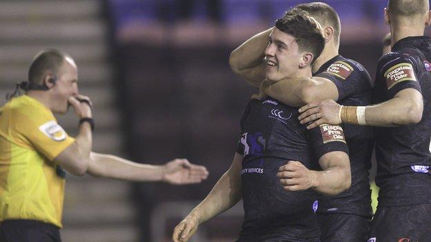 Widnes Vikings celebrate