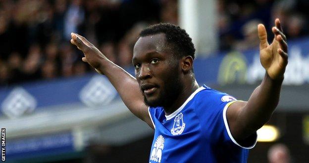 Everton striker Romelu Lukaku