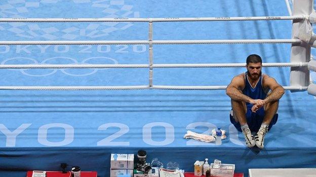 Tokyo Olympics: Mourad Aliev in ring protest after Frazer ...