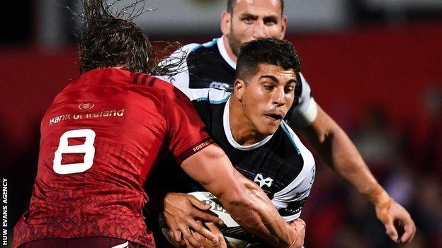 Guido Volpi played seven times for Ospreys after arriving at the start of the 2018-19 season