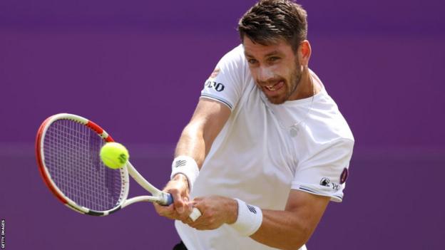 Cameron Norrie hits a shot