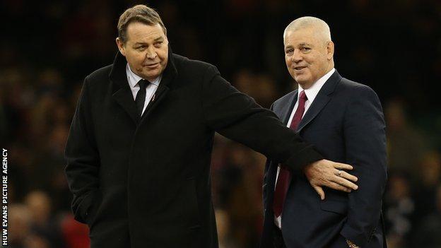 Steve Hansen and Warren Gatland both coached losing Wale sides against their native New Zealand