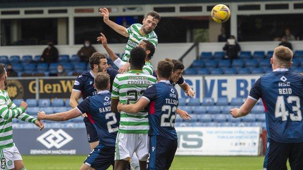 Shane Duffy's header gave Celtic a 3-0 lead after the break