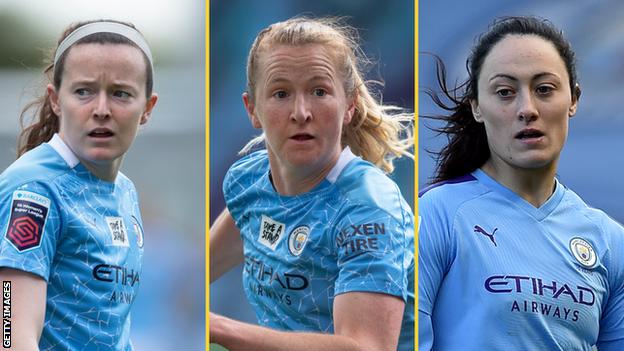 Manchester City Rose Lavelle Sam Mewis And Megan Campbell Leave Club Bbc Sport
